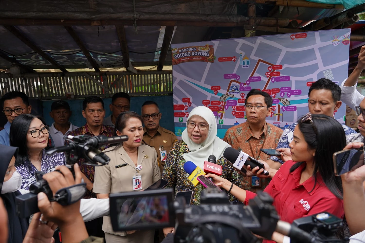 Program Gentengisasi Dimulai di Penataan Kawasan Padat Penduduk Menteng Tenggulun