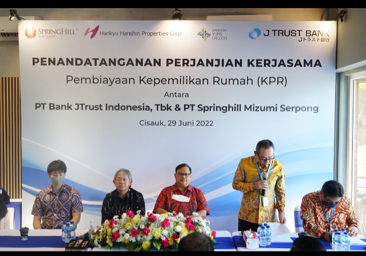 Kolaborasi dengan Springhill Mizumi, JTrust Bank Layani Pembiayaan KPR di Springhill Yume Lagoon
