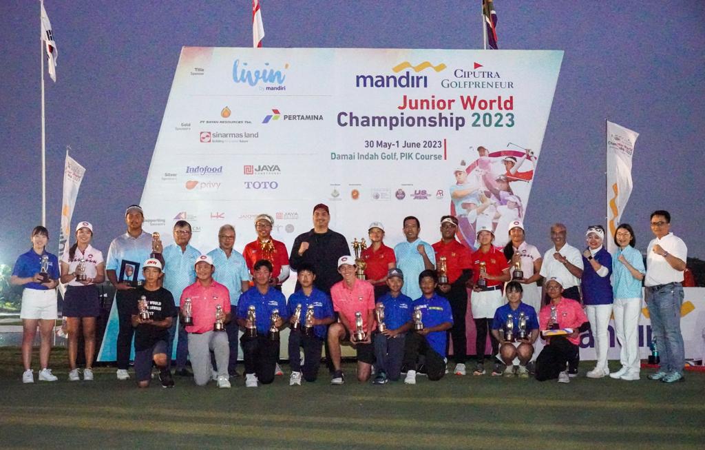 Dua Pegolf Thailand Raih Juara di Gelaran Mandiri Ciputra Golfpreneur Junior World Championship 2023