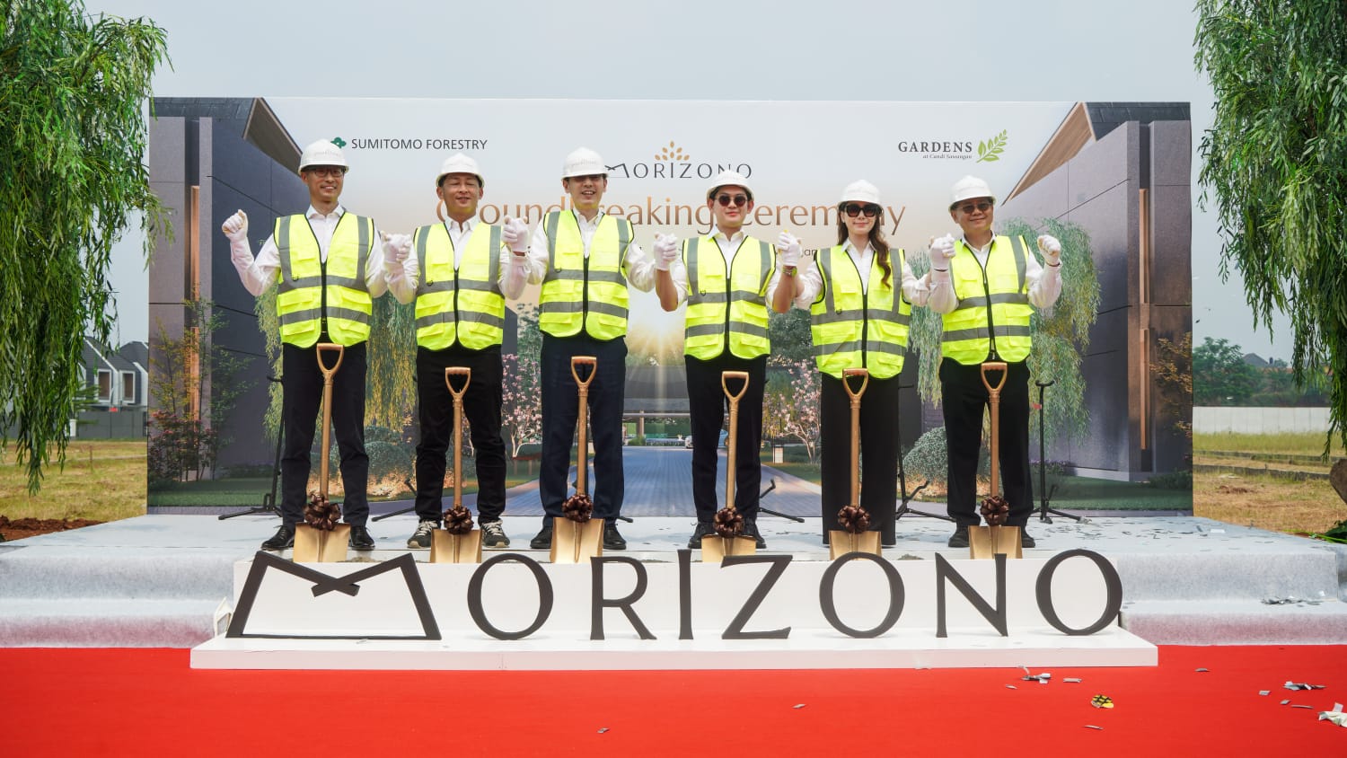 Percepat Pembangunan, Gardens at Candi Sawangan Gelar Ground Breaking New Cluster Morizono