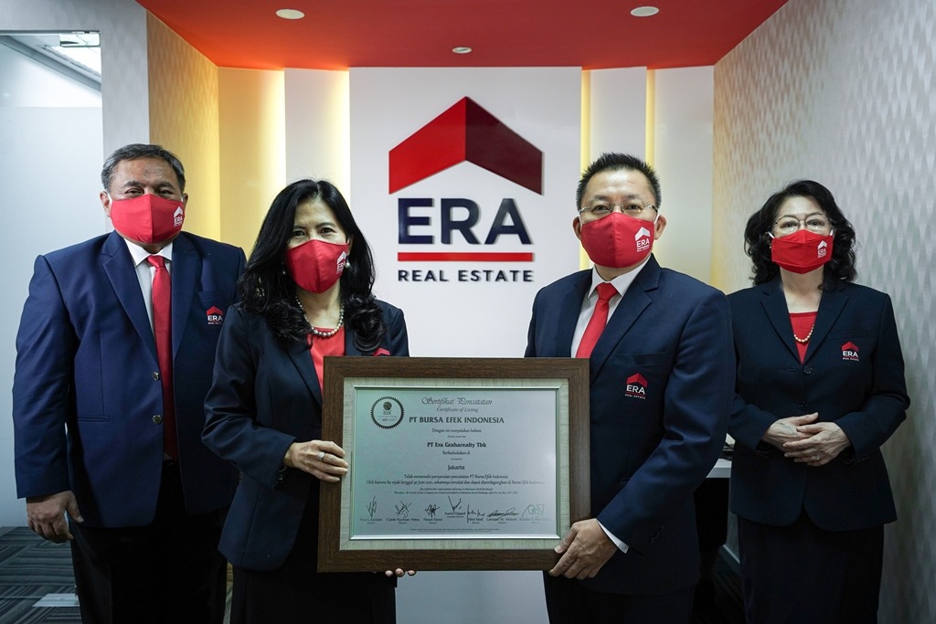 Incar Dana Segar Rp22,7 Miliar, ERA Graharealty Resmi Melantai di BEI