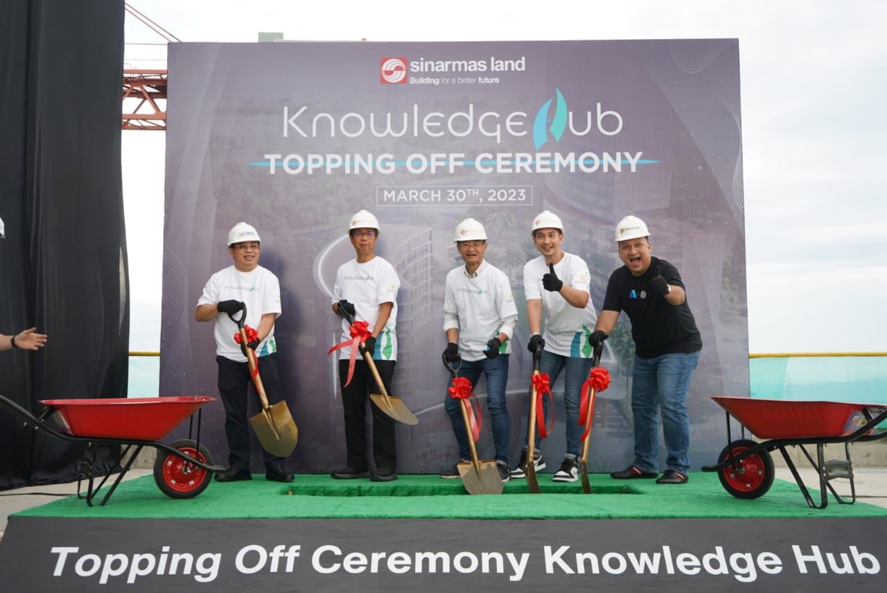 Sinar Mas Land Gelar Topping Off Tahap Pertama Knowledge Hub BSD
