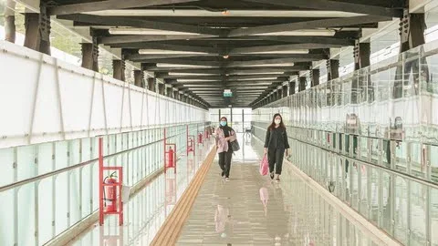 Jembatan Layang di Stasiun MRT ASEAN Mulai Dibuka untuk Umum